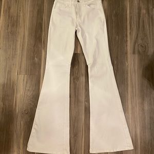 O2 white flair jeans